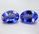 Пара танзанитов 1,42 карат 