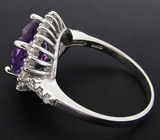 Элегантное кольцо с аметистом Серебро 925