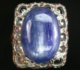 Кольцо с кианитом и мозамбикскими гранатами Серебро 925