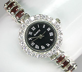 Часы на гранатовом браслете Серебро 925