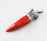 Кулон с кораллом Серебро 925