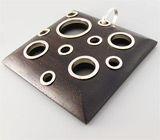 Кулон с черным деревом Sono Серебро 925