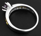 Кольцо из коллекции "Mia" с родолитом и желтыми сапфирами Серебро 925