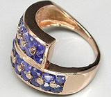 Замечательное кольцо из коллекции "Mia" с сапфирами Серебро 925