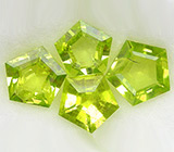 Набор из 4 перидотов 2,17 карат 