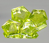 Набор из 4 перидотов 2,17 карат 