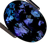 Чистейший полихромный танзанит 6,82 карат 