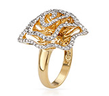 Великолепное кольцо с бриллиантами Золото