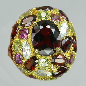 Кольцо из коллекции "Mia" с самоцветами