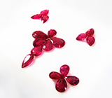 Набор из 17 рубеллитов турмалинов 