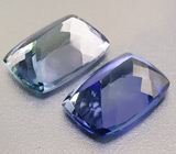 Пара полихромных танзанитов 5,31 карат 