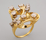 Кольцо с бриллиантами Золото