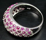 Кольцо с розовыми и пурпурными сапфирами Серебро 925