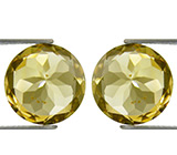 Пара гелиодоров 3,84 карат 