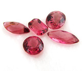 Набор из 5 рубеллитов турмалинов 3,63 карат 