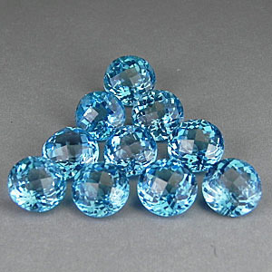 Набор из 10 топазов 23,03 карат