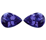 Пара танзанитов 2,58 карат 