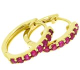 Серьги с рубинами Золото