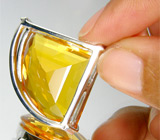 Коллекция "Perfection". Кулон с золотистым цитрином Серебро 925