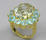 Кольцо из коллекции "Mia" с цитрином и апатитами Серебро 925