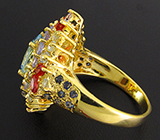 Кольцо из коллекции "Mia" с топазами, танзанитами и сапфирами Серебро 925