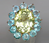 Кольцо из коллекции "Mia" с цитрином и апатитами Серебро 925