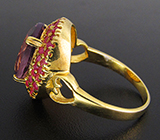 Кольцо из коллекции "Mia" с аметистом и розовыми сапфирами Серебро 925