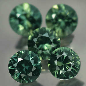 Набор из 5 сапфиров 1,22 карат