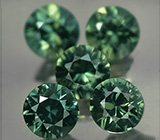 Набор из 5 сапфиров 1,22 карат 