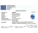 Танзанит 4,51 карат 