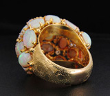 Авторское кольцо с эфиопскими опалами и бриллиантами Золото