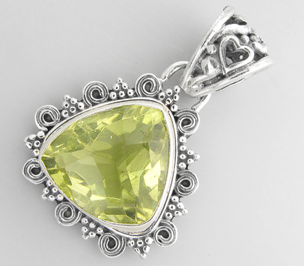 Кулон с лимонным цитрином