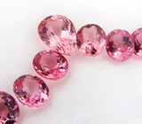 Набор из 37 красных турмалинов 