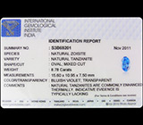 Крупный полихромный танзанит 8,78 карат 