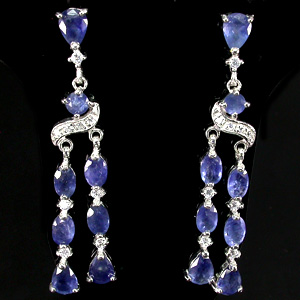 Длинные серьги с подвесками