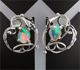Серьги с эфиопскими опалами Серебро 925