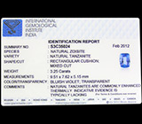 Чистейший танзанит 3,25 карат 