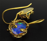 Серьги с эфиопскими опалами Серебро 925