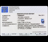 Полихромный танзанит 3,71 карат 