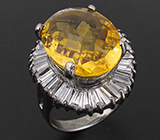 Кольцо из коллекции "Beau Monde" с золотистым цитрином Серебро 925