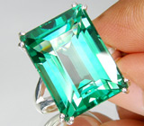 Кольцо из коллекции "Perfection" с зеленым аметистом Серебро 925