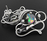 Серьги с эфиопскими опалами Серебро 925