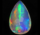 Крупный ограненный эфиопский опал 4,81 карат 