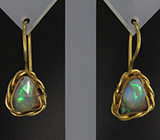 Серьги с эфиопскими опалами Серебро 925