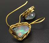 Серьги с эфиопскими опалами Серебро 925