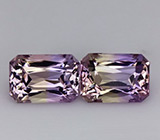 Пара аметринов 13,98 карат 