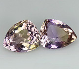 Пара аметринов 10,38 карат 