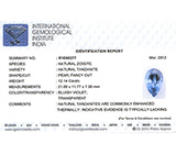 Танзанит 12,14 карат 