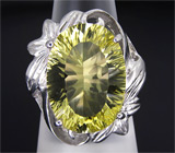 Эффектное кольцо с цитрином Серебро 925