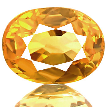 Золотистый сапфир 1,08 карат